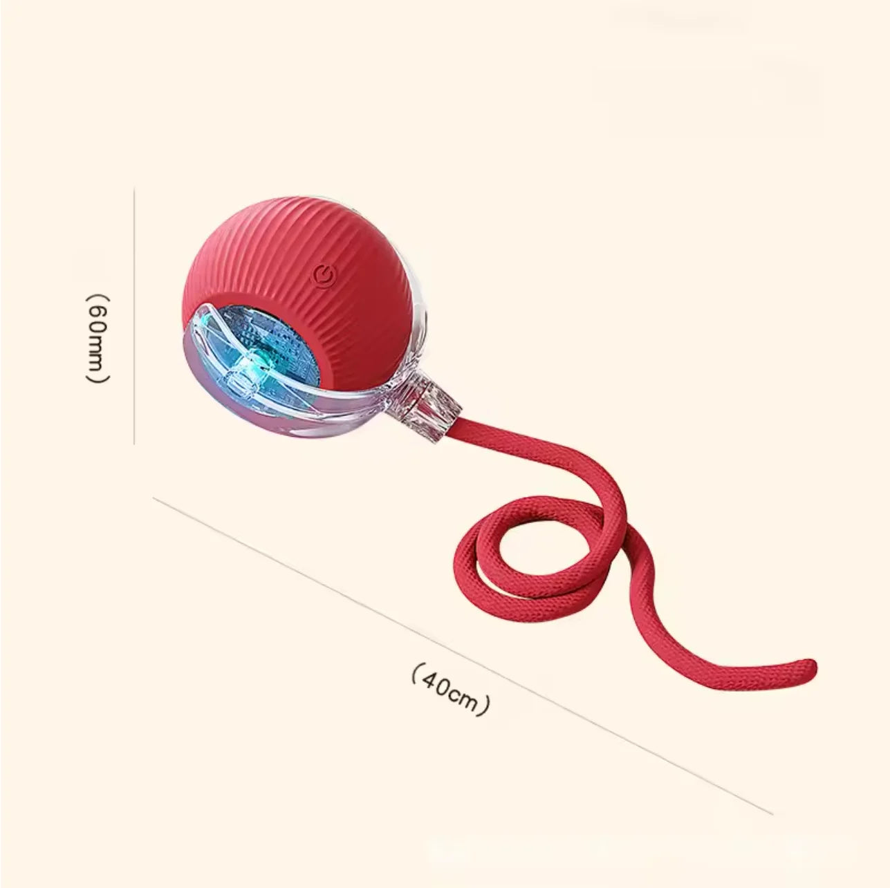 Rechargeable Motion Ball with Tail For Pets