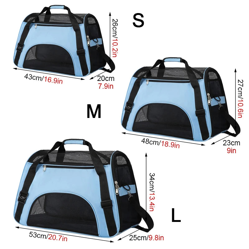 Ready Pet Carrier, Foldable & Comfortable For Small To Large Pets