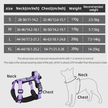 SafeStride Pet Harness – Reflective, Secure, and Comfortable