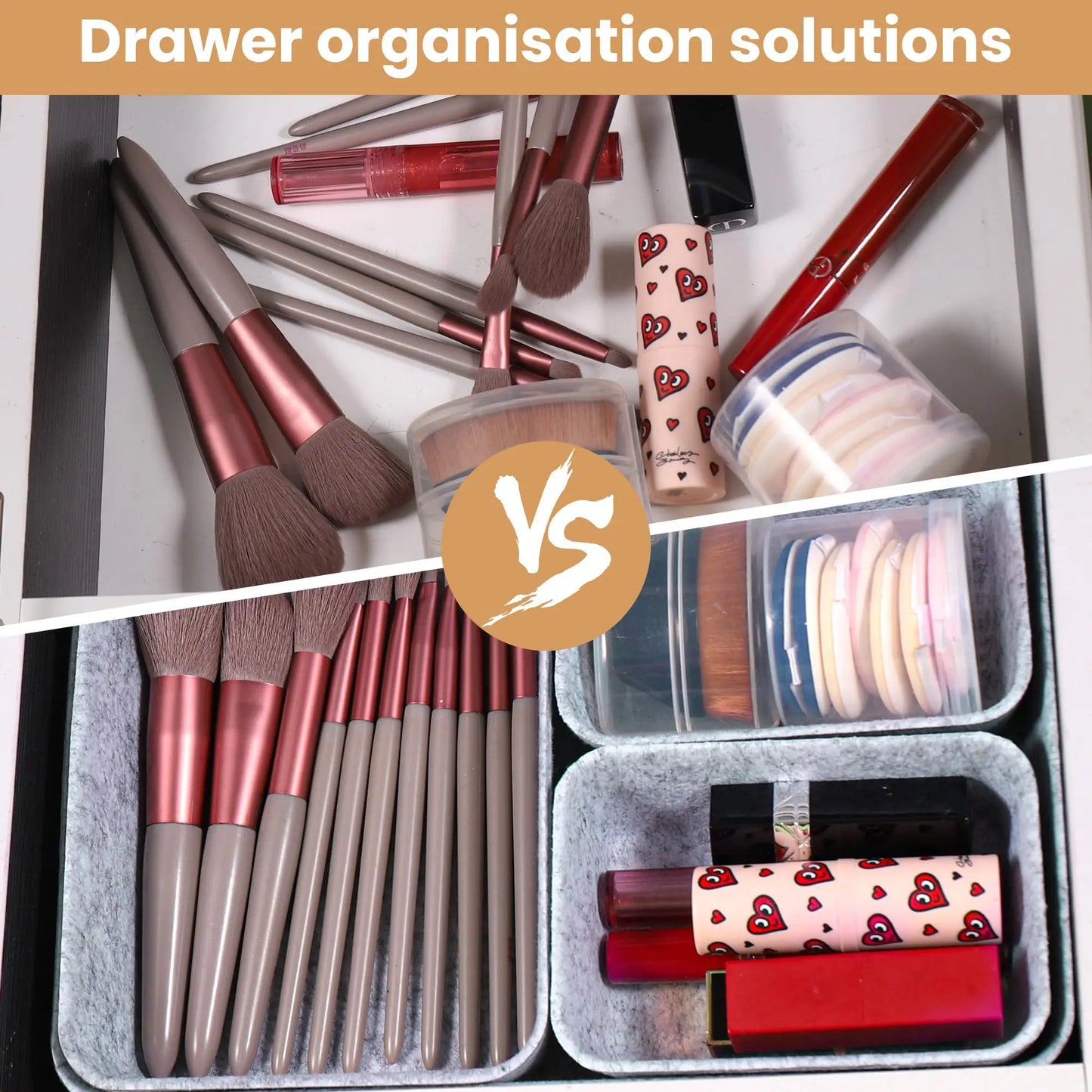 7-PIECE Felt Organizers for Home & Office