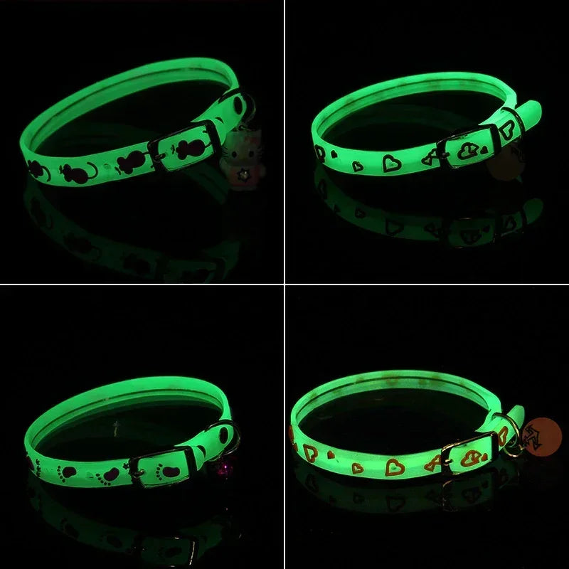Night Light Bell Collar for Cats & Dogs