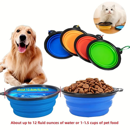 PawPal Collapsible Travel Pet Bowl – Lightweight Silicone Food & Water Dish for Cats & Dogs
