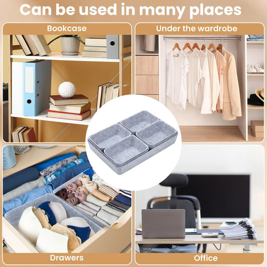 7-PIECE Felt Organizers for Home & Office