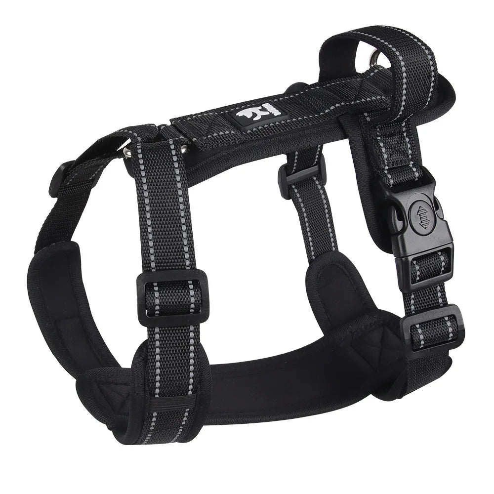 SafeStride Pet Harness – Reflective, Secure, and Comfortable